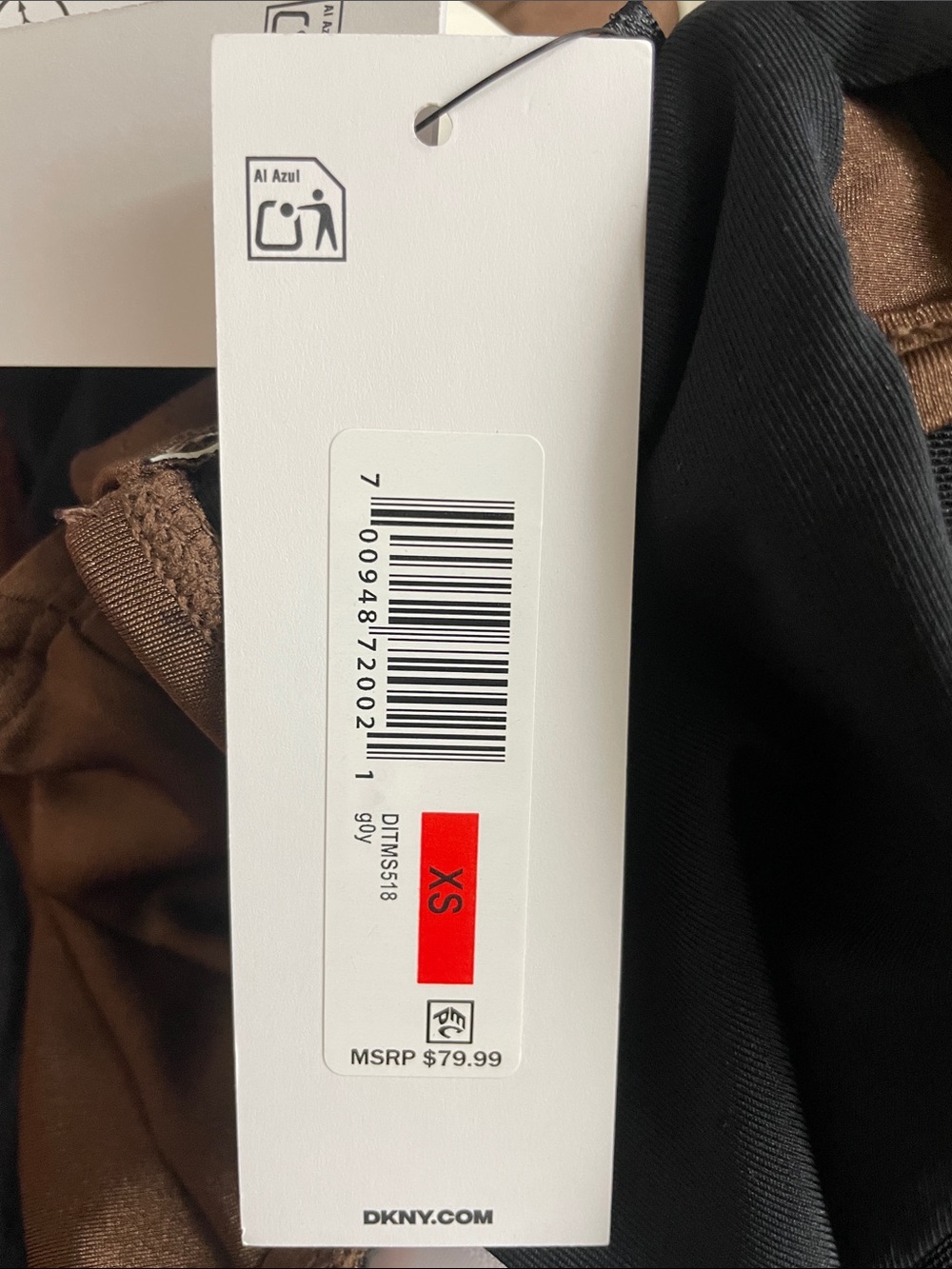 DKNY Brown Twist-Front One-Piece Swimsuit NWT - Picture 15 of 15